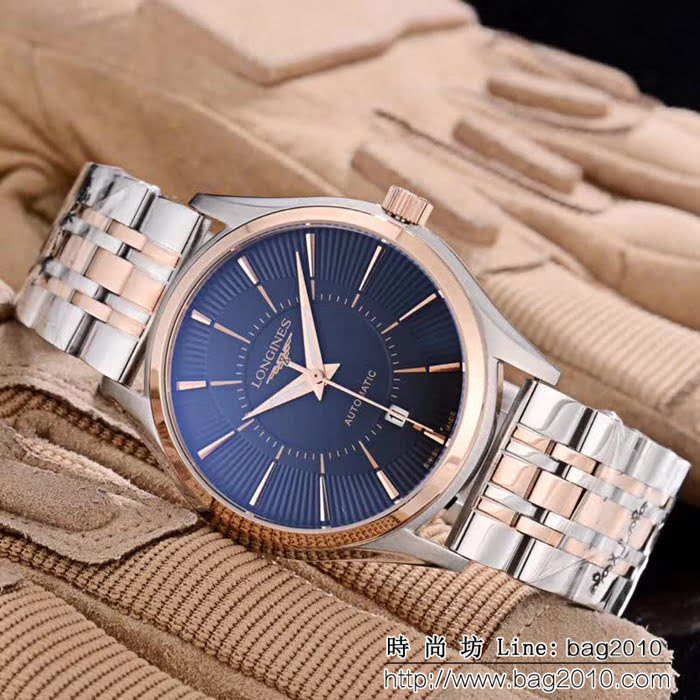 LONGINES浪琴 兩針半 小牛皮錶帶 精品男士腕表 WSS1094